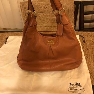 COACH Maggie 14313 Madison Purse Brown Leather Bag